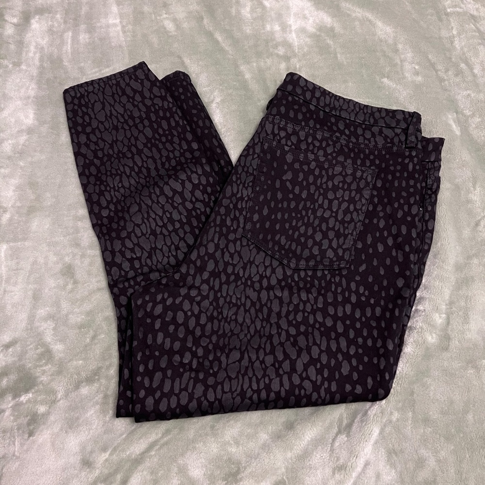 Good American Cropped Jeans - Black Foil